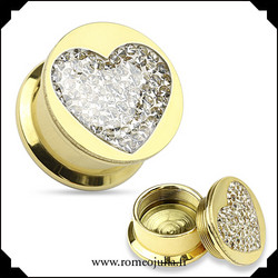 Plugi, Diamond Heart 8mm