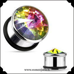 Plugi, Multicolor Crystal 8mm