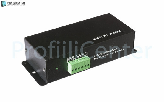 RGB DMX512-ohjain 3CH 4A (DIP)