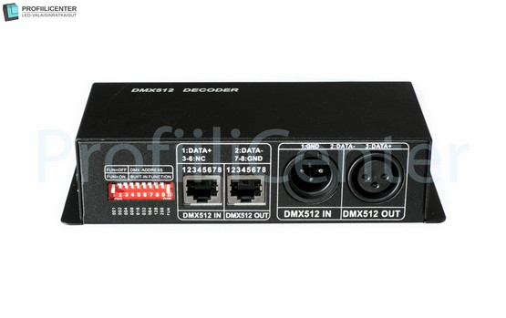 RGB DMX512-ohjain 3CH 4A (DIP)