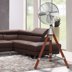 AEG VL5688S Luxusluokan puu/rosteri lattiatuuletin SISUSTUS ELEMENTTI!