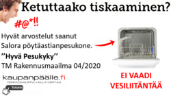 Salora DWR4200 pöytäastianpesukone EI VAADI VESILIITÄNTÄÄ!