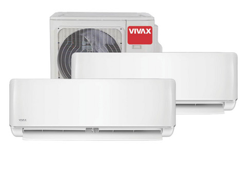 Vivax ilmalämpöpumppu 2 sisäyksiköllä, R-malli, 6,1 kW