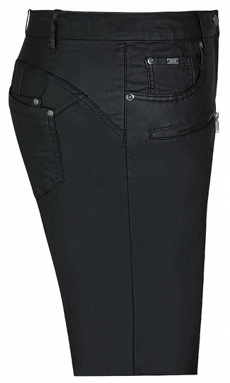 Curve fit koutatut housut (musta)