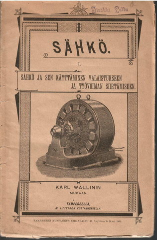 Wallin, Karl: Sähkö