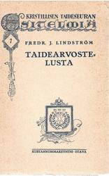 Lindström, Fredr. J.: Taidearvostelusta