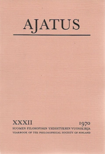 Ajatus XXXII, 1970 : Suomen filosofisen yhdistyksen vuosikirja -  Kirjakauppa Sataman Tarmo