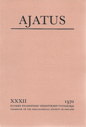 Blomberg, Jaakko (toim.): Ajatus XXXII, 1970 : Suomen filosofisen yhdistyksen vuosikirja