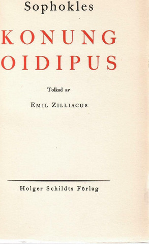 Sofokles: Konung Oidipus