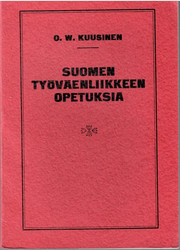 Kuusinen, O. W.: Suomen työväenliikkeen opetuksia