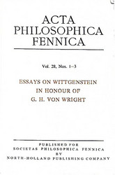 Hintikka Jaakko: Essays on Wittgenstein in Honour of G. H. von Wright