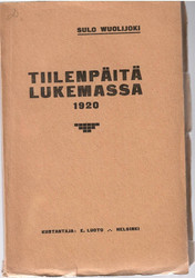 Wuolijoki, Sulo: Tiilenpäitä lukemassa : 1920