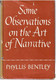 Bentley, Phyllis: Some Observations on the Art of Narrative