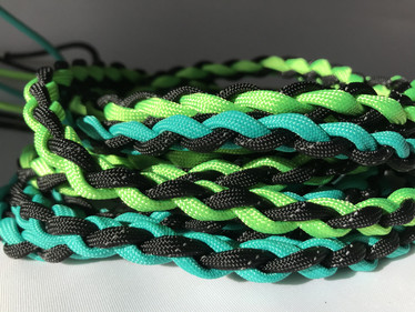 Paracord jaettu hihna kahdelle koiralle 205cm, BGB-lukko
