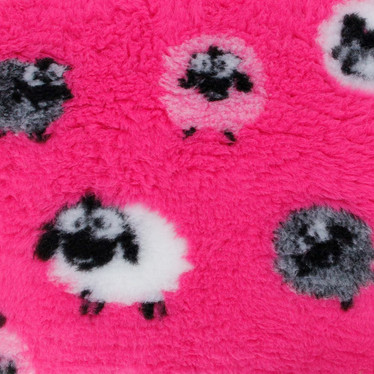 Foxy Fur -makuualusta 100x150cm, pinkki lammas