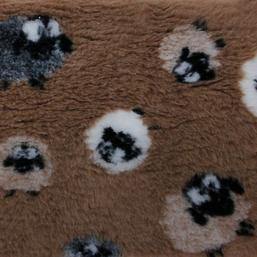 Foxy Fur -makuualusta 100x75cm, ruskea lammas