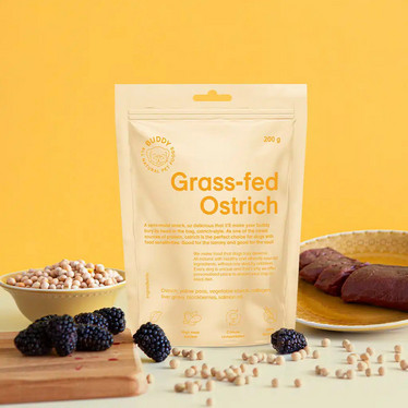 Buddy Semi-moist Snack makupala strutsi/karhunvatukka, 200 g