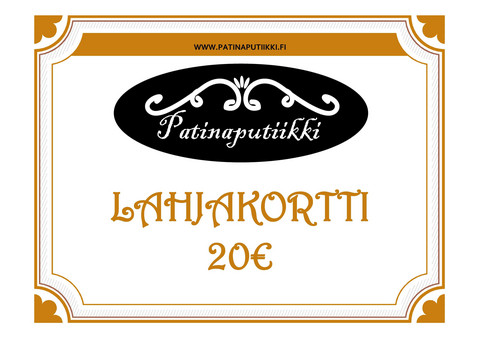 Lahjakortti 20 euroa