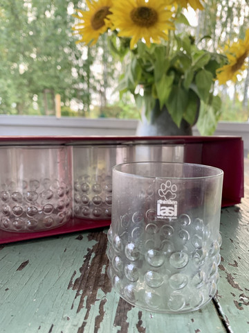 Riihimäen lasi, Nanny Still, Grappo vesilasi, 6 kpl, käyttämättömät