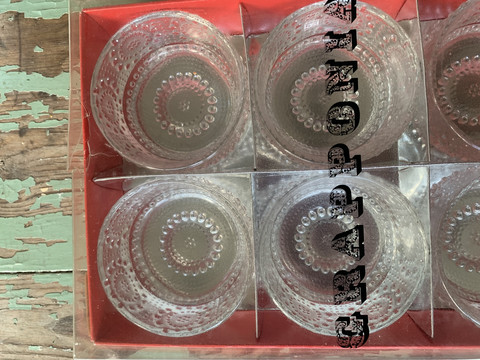 Riihimäen lasi, Grapponia jälkiruokamaljat alkuperäisessä pakkauksessa