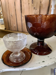 Iittala Miranda, kirkas sokerikko, jalallinen tarjoilukulho, H. Orvola