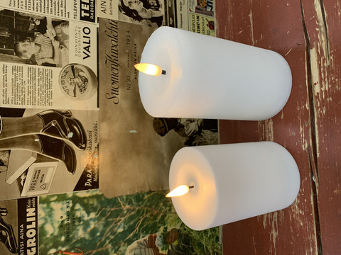 Chic Antiquen LED-pöytäkynttilä, sisä- tai ulkokäyttön, sis. pariston