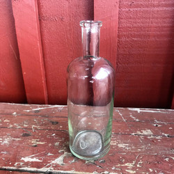 Vanha vihertävä apteekkipullo, 400 ml