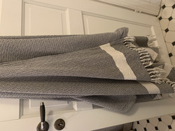 Tyylikäs mustavalkoinen Hammam kylpypyyhe, suuri koko, Chic Antigue