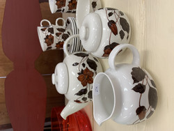 Arabia Tea for two kuppeja, sokerikko, kermakko, teekannu, vl-lautaset