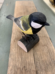 DecoBird, puinen koristelintu talitiainen, Wildlife Garden