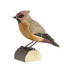 DecoBird, puinen koristelintu Tilhi (Bohemian Waxwing) Wildlife Garden