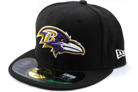 New Era 59Fifty NFL On Field Baltimore Ravens Game Cap, Fitted