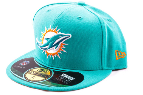New Era 59Fifty NFL On Field Miami Dolphins Game Cap, Fitted