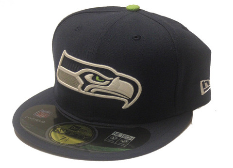 New Era 59Fifty NFL On Field Seattle Seahawks Game Cap, Fitted
