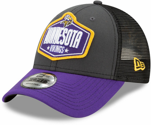 New Era 9Forty Minnesota Vikings Draft Trucker On Stage lippis