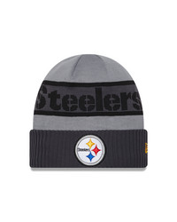 New Era - NFL Tech Knit Sideline 2023 Beanie Pittsburgh Steelers Grey