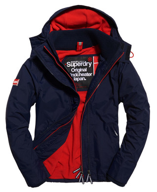 Superdry Pop Zip Arctic Windcheater - nautical navy/rebel red