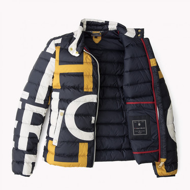 TOMMY HILFIGER LIGHT JACKET, ICON PRINTED LW DOWN JKT
