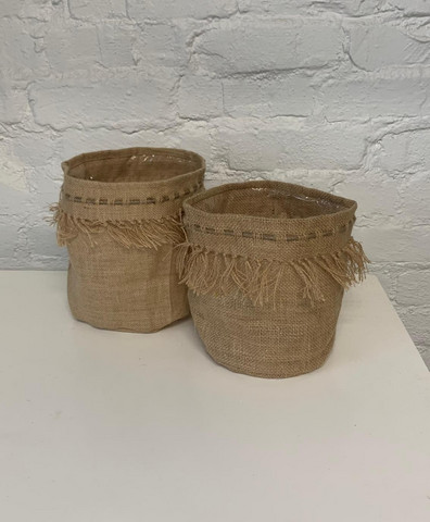 Jute basket 15cm