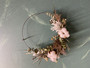Dry flower wreath frost