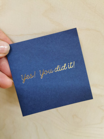 Card Yes yes