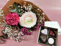 Flowers and chocolate Pink