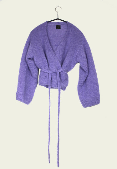 wrap knit lavender