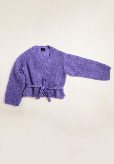 wrap knit lavender