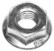 Moottorisahan laippamutteri 8mm
