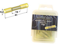 Kutisteliitin, jatko 4.0-6.0mm², keltainen, (pakkauksessa 25 kpl)