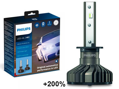 Philips LED-Ajovalopolttimopari H1 Ultinon Pro9000