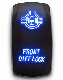 ROCKER / Keinukytkin / Katkaisin Front Locker, ON/OFF/ON 7-Pin