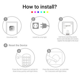 LED-Älyvalonauha 10m RGB 5050 WIFI IP65