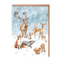 Wrendale joulukalenterikortti metsän eläimet